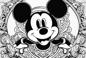 mickey mouse tattoo idea