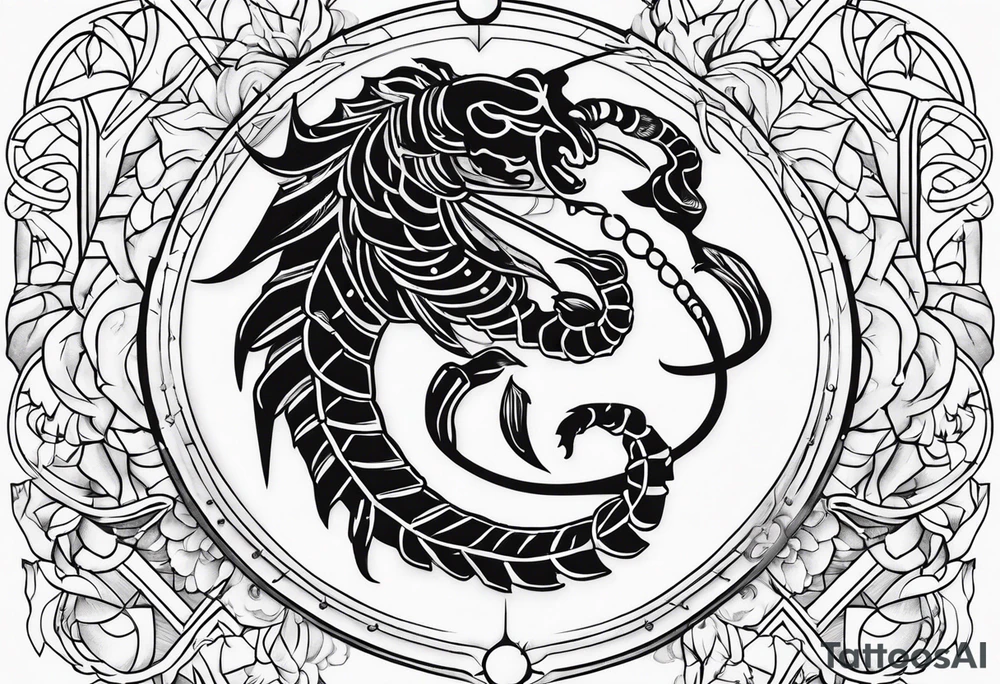 scorpio tattoo idea