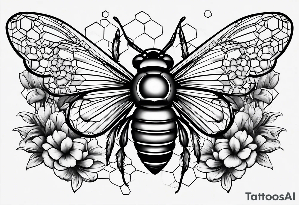 honeycomb tattoo idea
