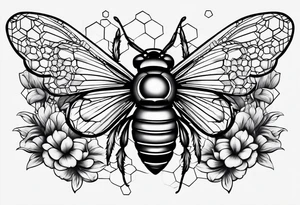honeycomb tattoo idea