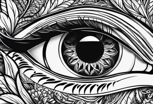 His eye is on the sparrow religious tattoo idea