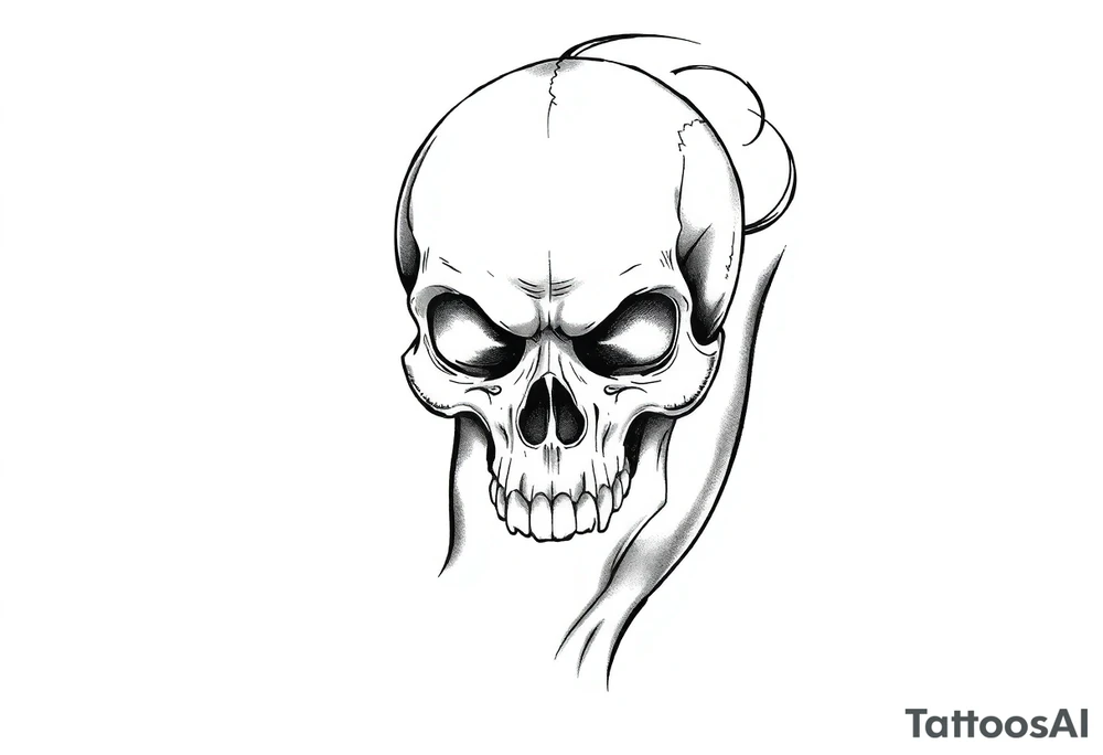 Skull tattoo idea