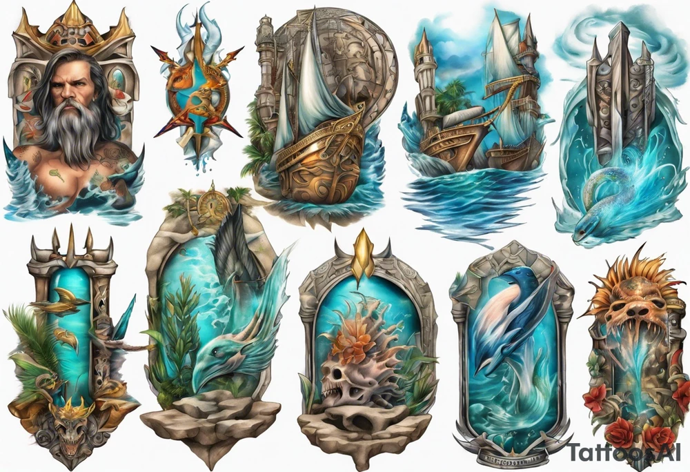 Atlantis kingdom tattoo idea