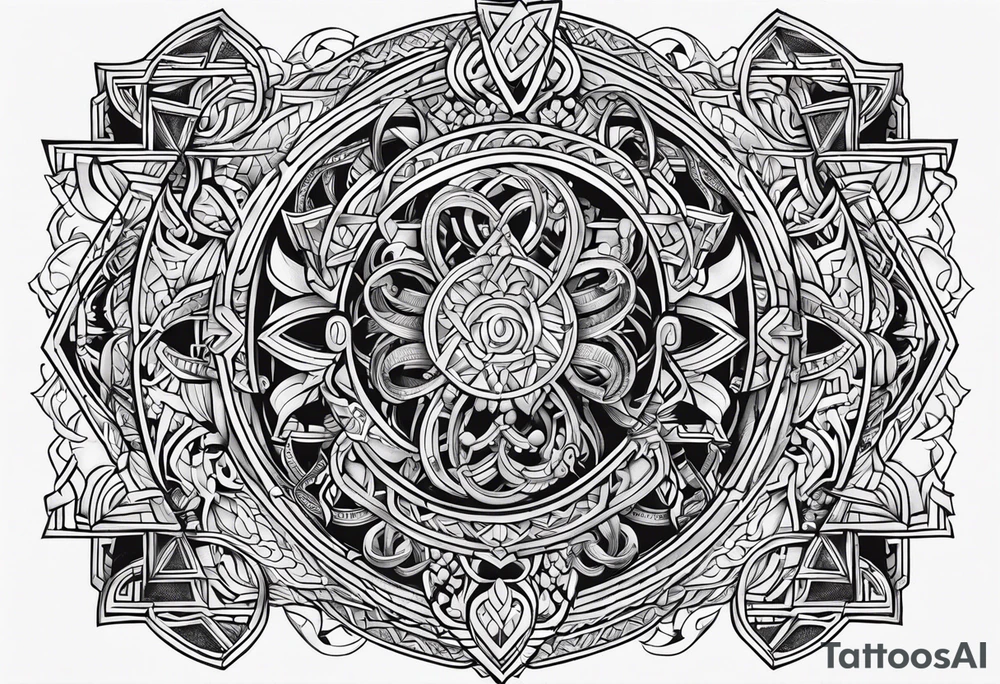 Viking marriage tattoo idea