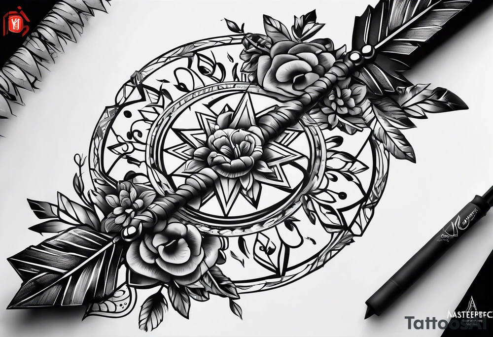 arrow only tattoo idea