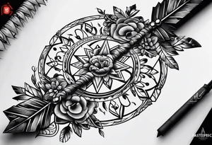 arrow only tattoo idea