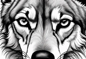 Wolf eyes tattoo idea