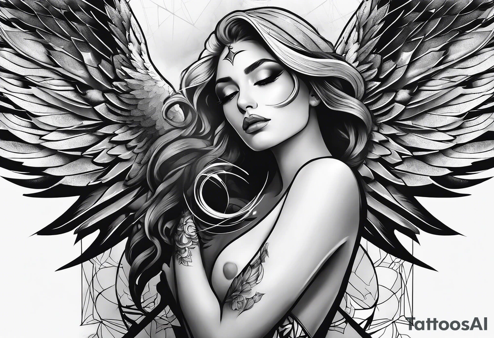 fallen angel tattoo idea