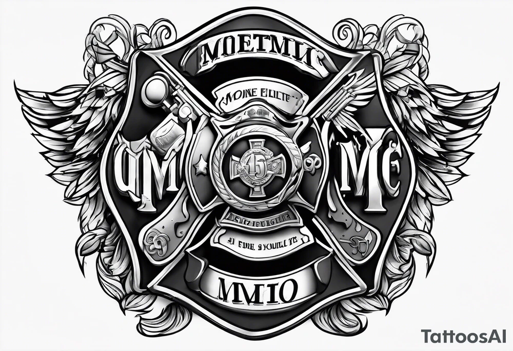Mom fire fighter/medic tattoo idea