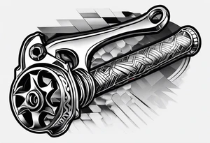 a wrench tattoo idea