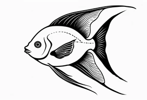 Angelfish tattoo idea