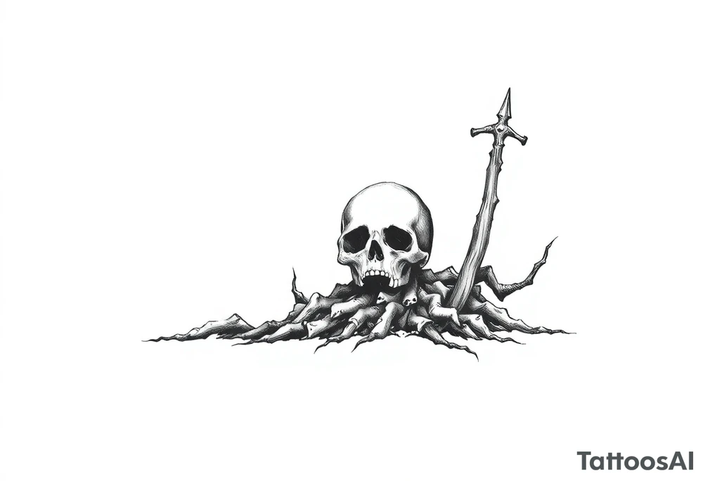 Black plague tattoo idea