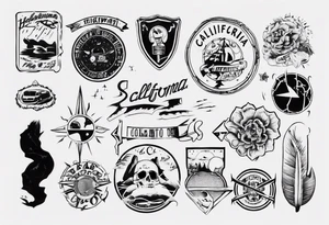 something to do with california and highway 1 tattoo idea