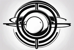 Saturn and infinity Symbol tattoo idea