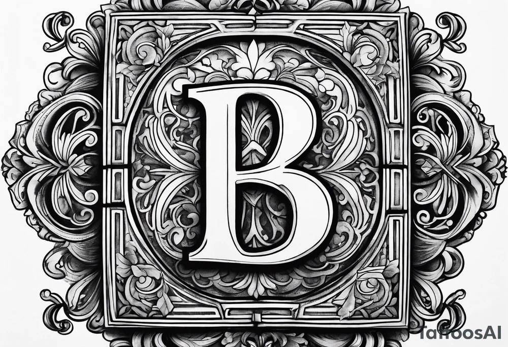 a square with the letter R and number 14 in it tattoo idea a square with the letter R and number 14 in it tattoo idea