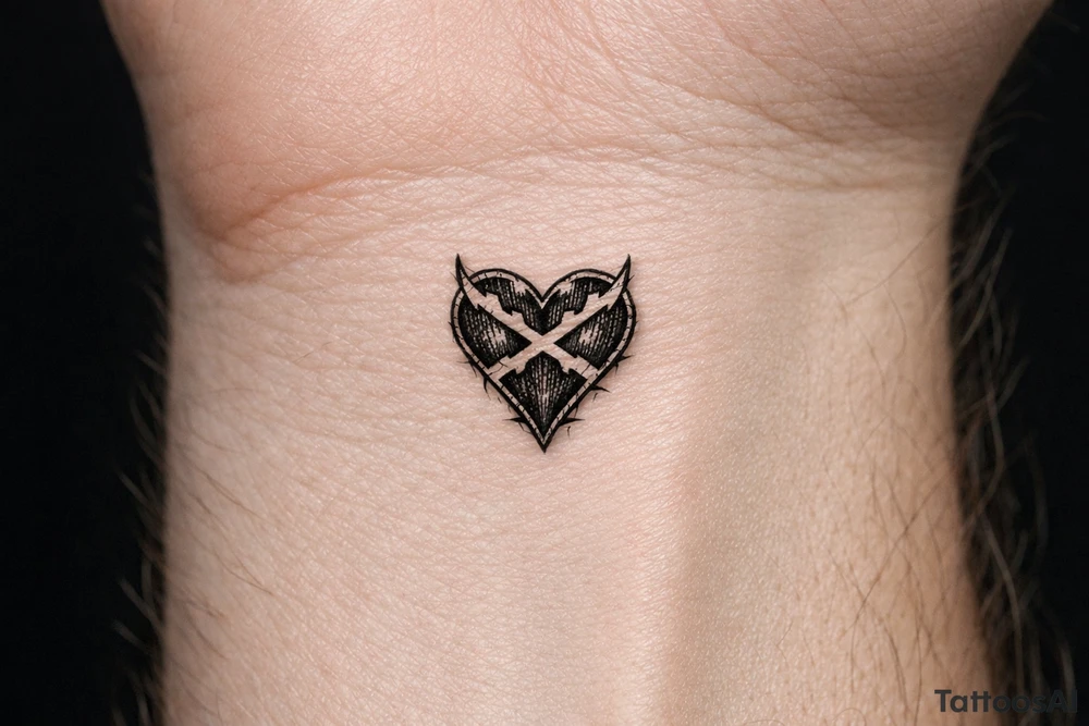show me a tattoo of heartless shading tattoo idea