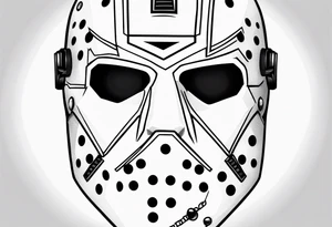 Friday the 13th Jason mask tattoo idea