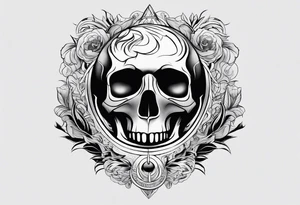 burning earth tattoo idea