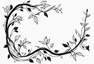 Branch and vines tattoo idea