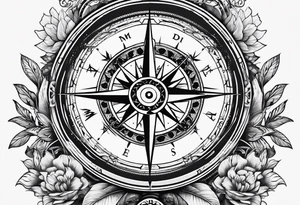 compass tattoo idea