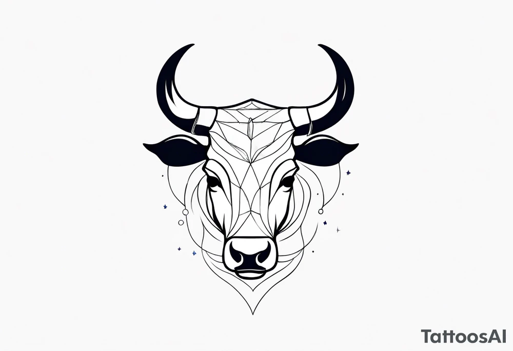 Stars taurus constellation tattoo idea