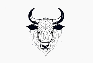 Stars taurus constellation tattoo idea