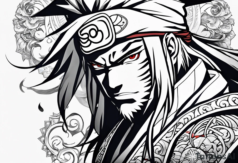 Sage mode jiraiya from the anime naruto tattoo idea