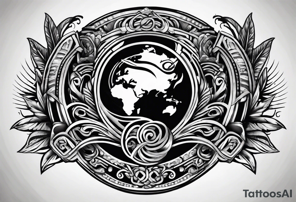 Horseshoe and mud tracks tattoo idea