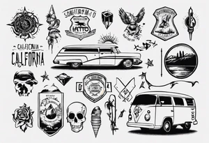 something to do with california and highway 1 tattoo idea