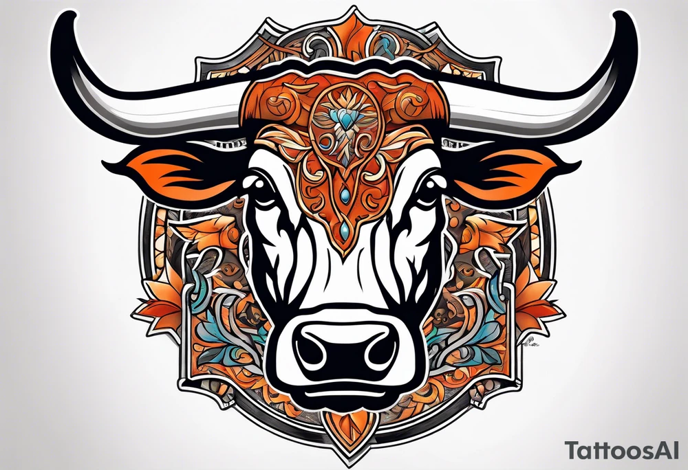 Hook em longhorns tattoo idea