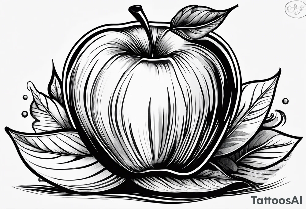 Apple tattoo idea