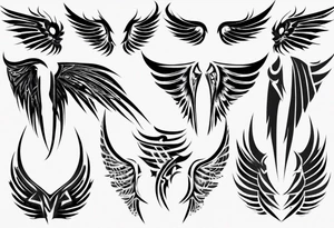 Wing
Texture
Holes
Sharp tattoo idea
