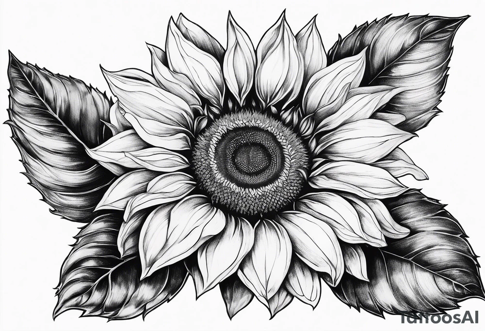 Sunflower, book, flower rose tattoo idea