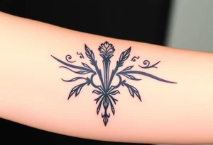Quotes, paintbrushes, Gladiolus tattoo idea