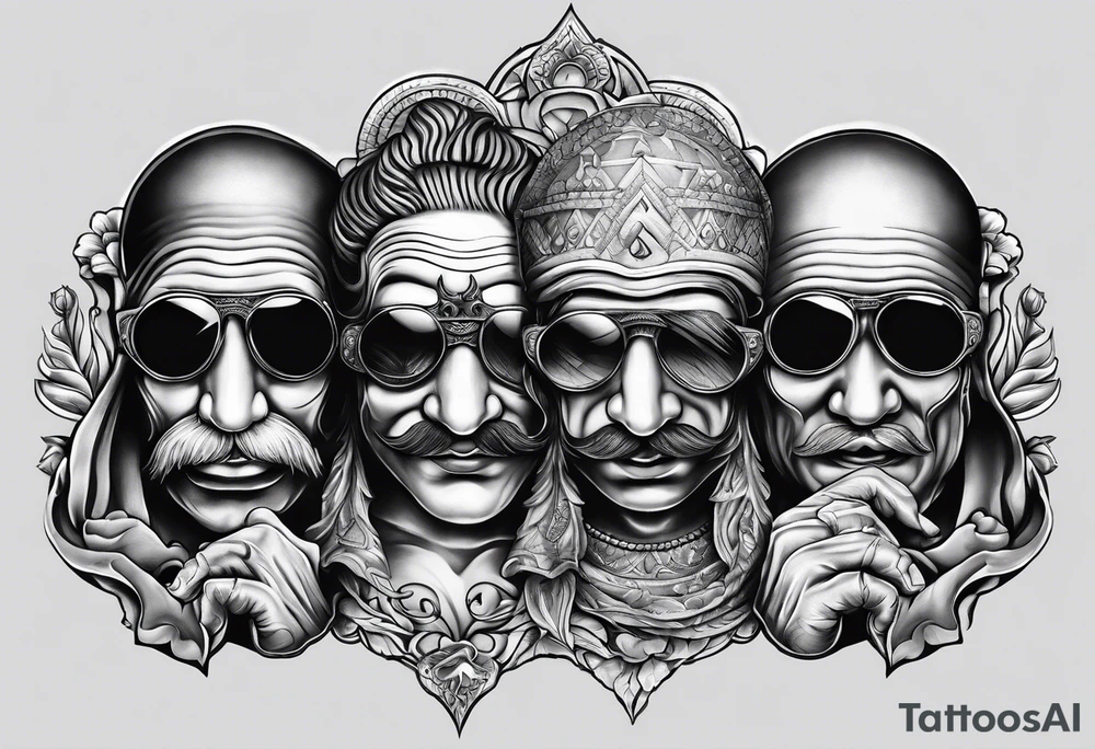 See no evil hear no evil speak no evil tattoo idea