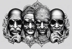 See no evil hear no evil speak no evil tattoo idea