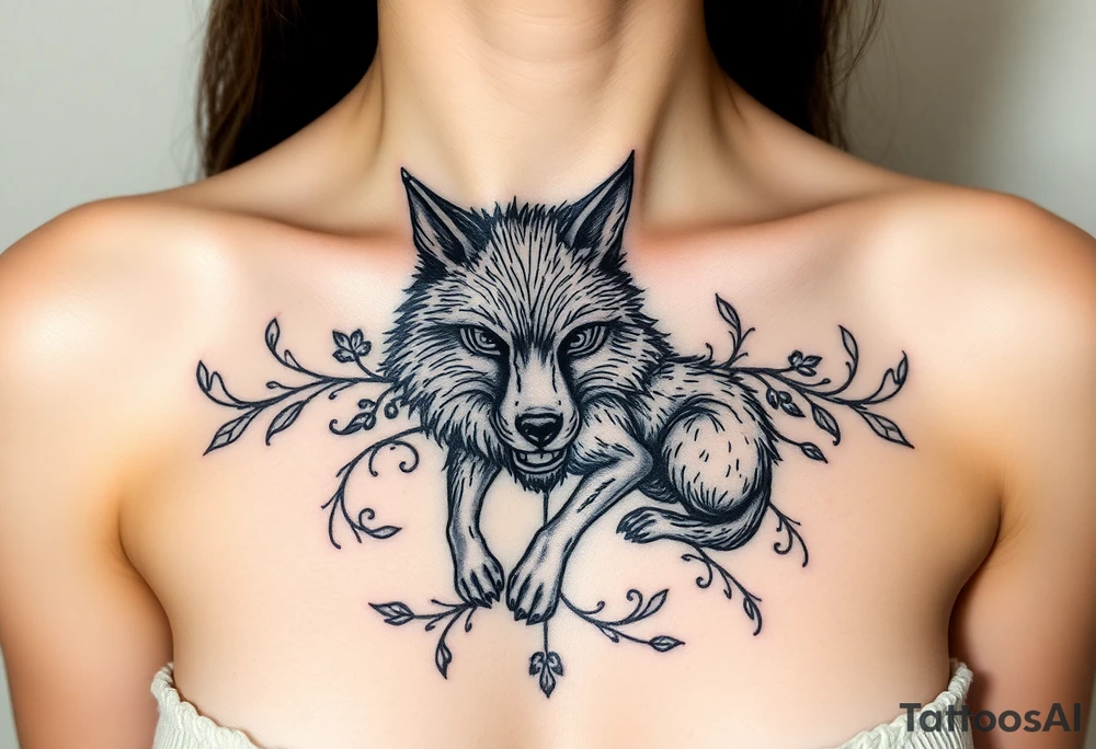 Big bad wolf nursery ryhme tattoo idea
