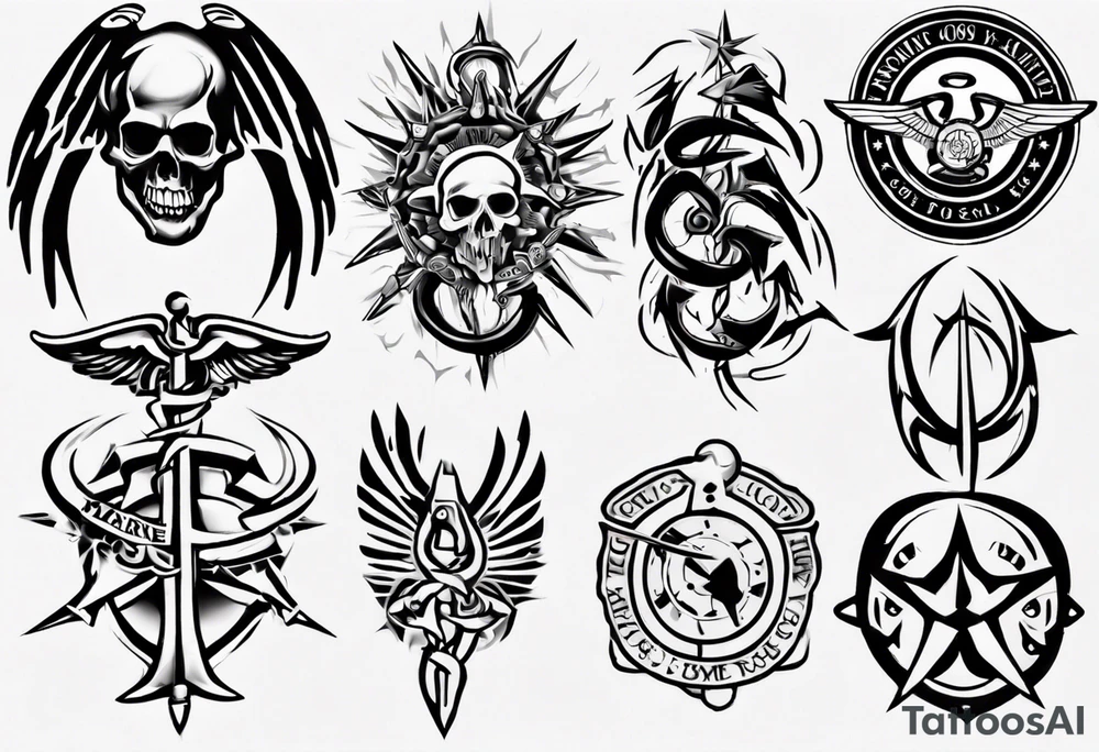 God, family, Marine Corps tattoo idea