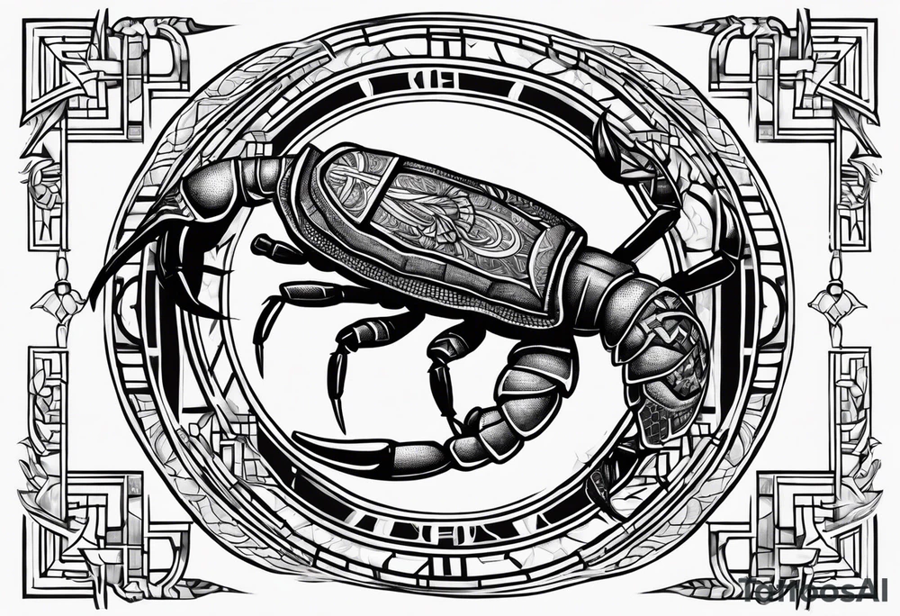 Luke 10:19 bible verse with a scorpion tattoo idea