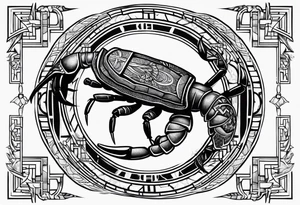 Luke 10:19 bible verse with a scorpion tattoo idea
