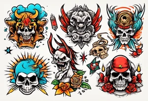 1980 cartoon compilation tattoo idea