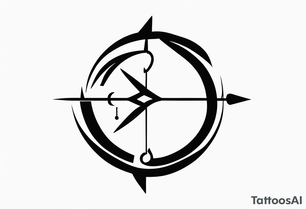 Little Sagittarius symbol tattoo idea