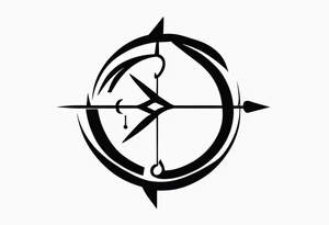 Little Sagittarius symbol tattoo idea