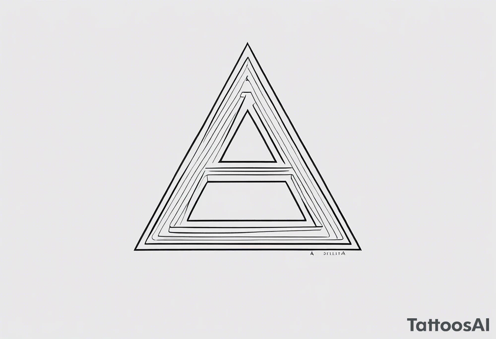 A greek letter delta tattoo idea