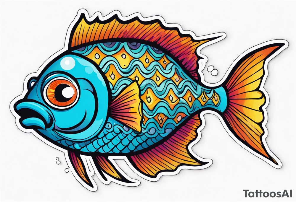 Three eyed fish tattoo idea