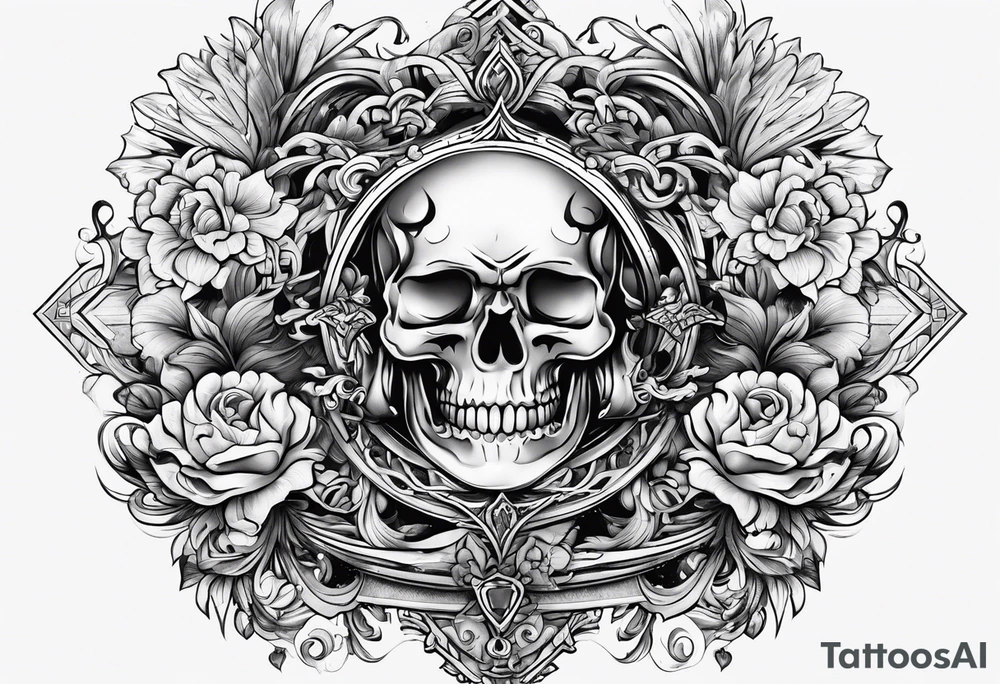 Number 14 in a fierce font tattoo idea