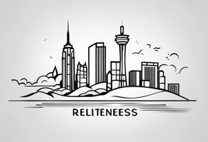 Would like a simple tattoo to include only the word relentless. tattoo idea