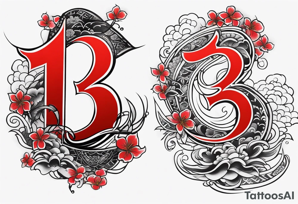 number "13" tattoo idea