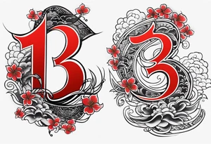 number "13" tattoo idea