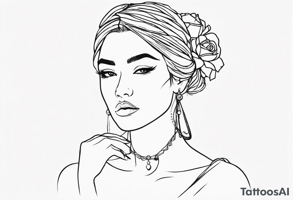 Womens history collarbone tattoo tattoo idea